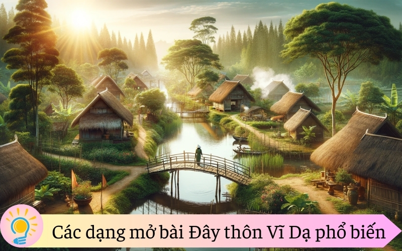 Các dạng mở bài Đây thôn Vĩ Dạ phổ biến