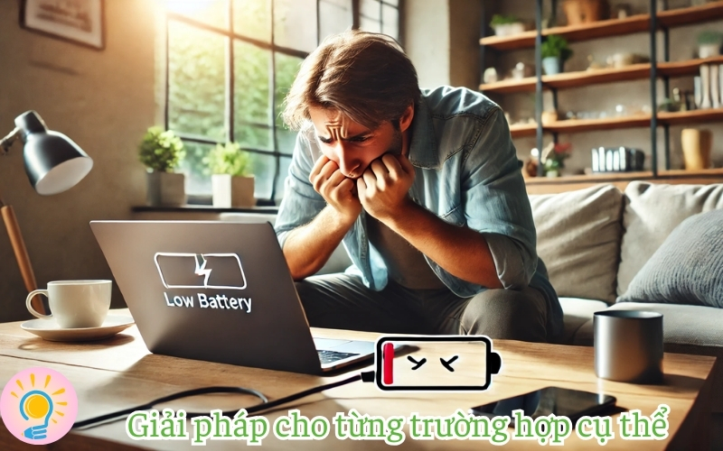 Các giải pháp tại sao sạc pin không vào cho từng trường hợp cụ thể