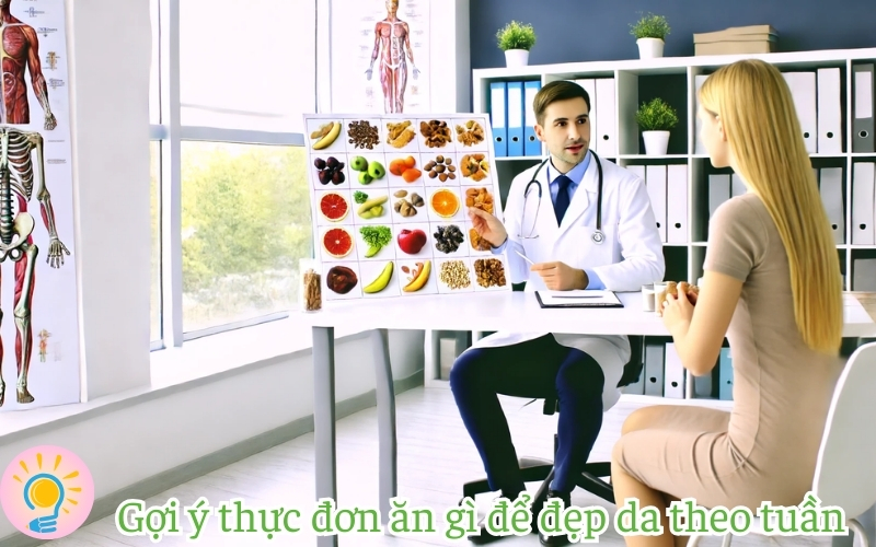 Gợi ý thực đơn ăn gì để đẹp da theo tuần