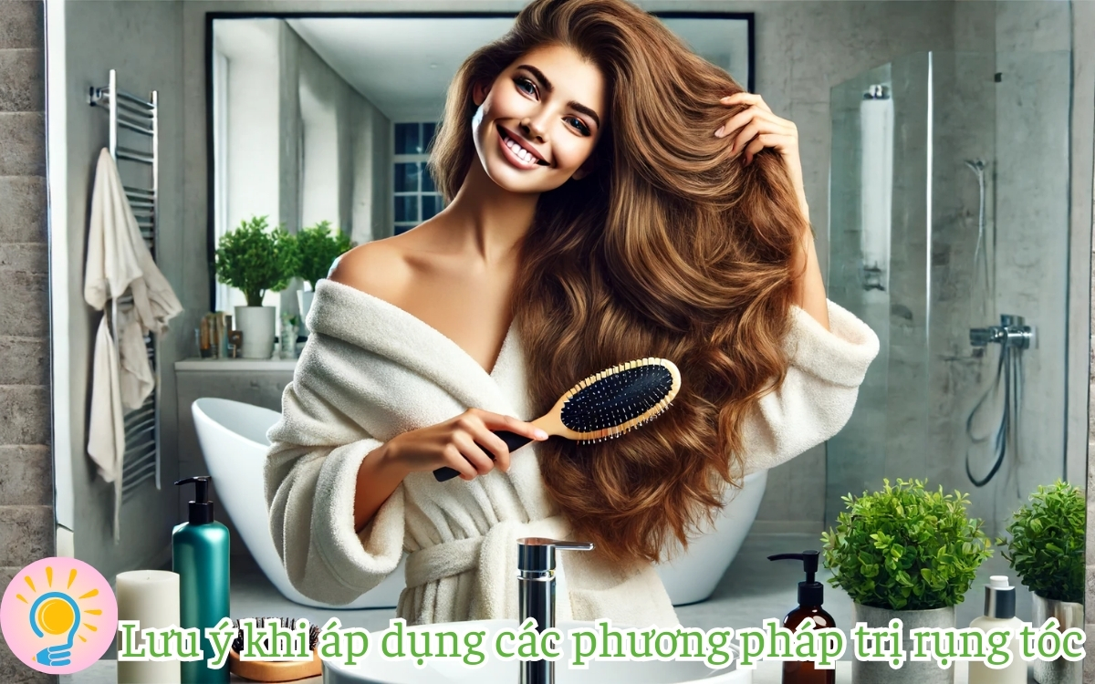 Lưu ý khi áp dụng các phương pháp trị rụng tóc