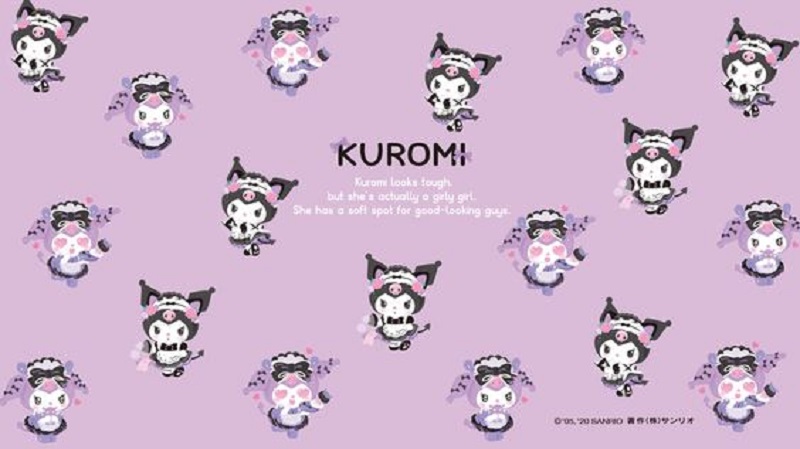 Hình nền máy tính kuromi cute 3