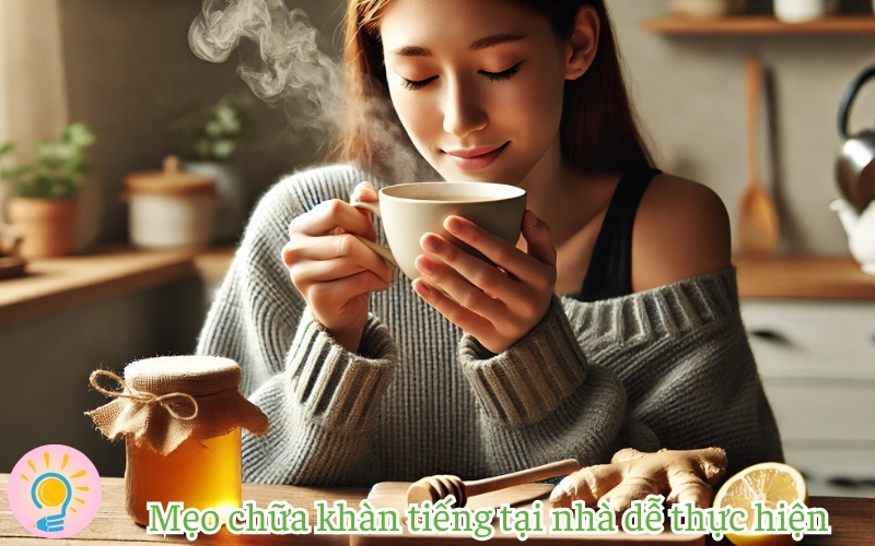 Mẹo chữa khàn tiếng tại nhà dễ thực hiện