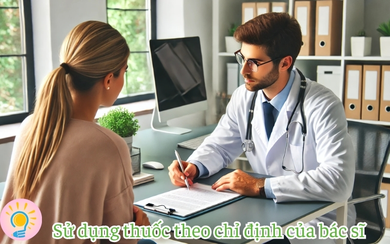 Sử dụng thuốc theo chỉ định của bác sĩ